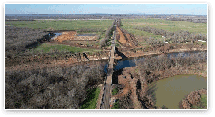 bridge construction Houston Texas